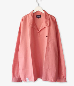 DESCENDANT/SALOON PULLOVER LS SHIRT (PINK)