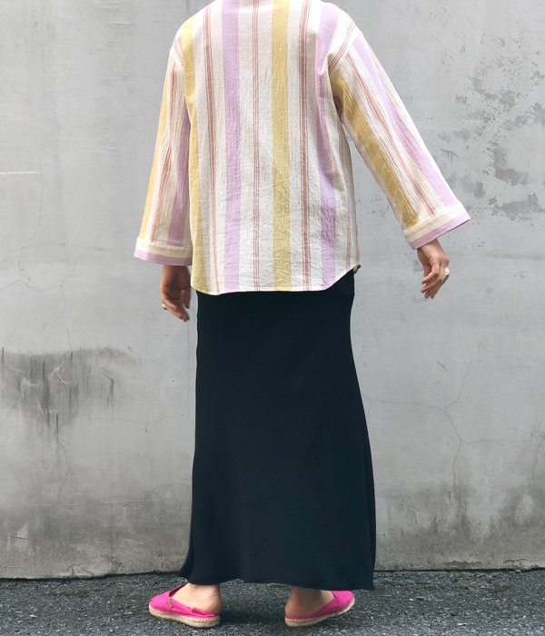 PHEENY/DOBBY BIAS SKIRT(BLACK)