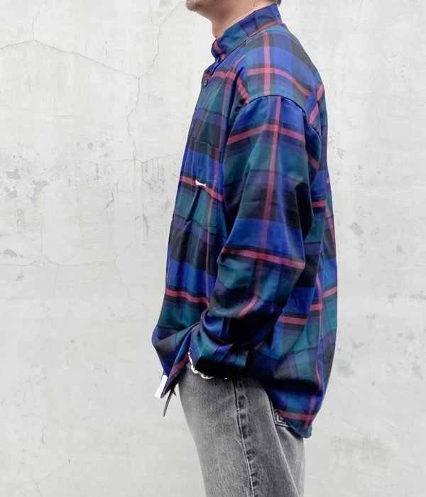 DESCENDANT/HYANNIS B.D LS SHIRT FULL SIZE (NAVY)