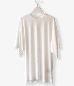 PHEENY/COTTON NYLON SEER S/S TEE(WHITE)