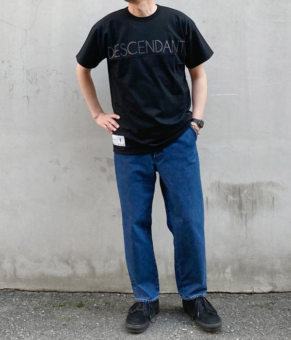 トップス DESCENDANT CROSS PADDLE CREW NECK DESCENDANT/PADDLE CREW NECK SS (BLACK)