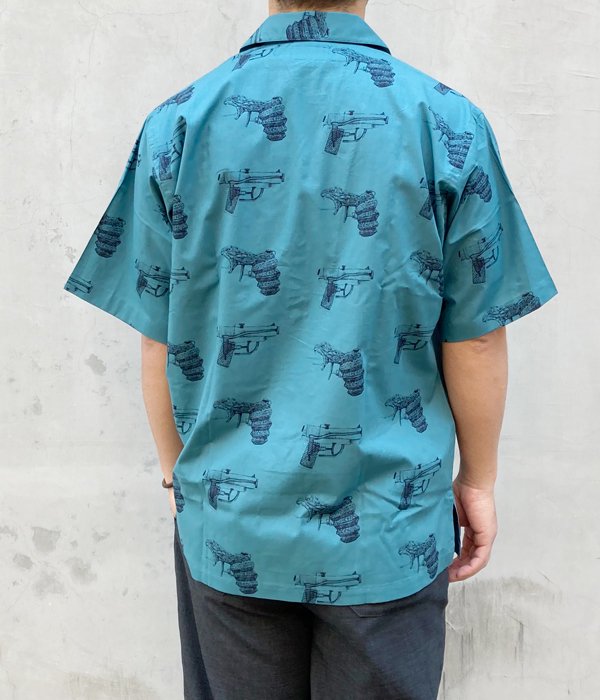 DESCENDANT/SPLASH TEXTILE SS SHIRT (GREEN)