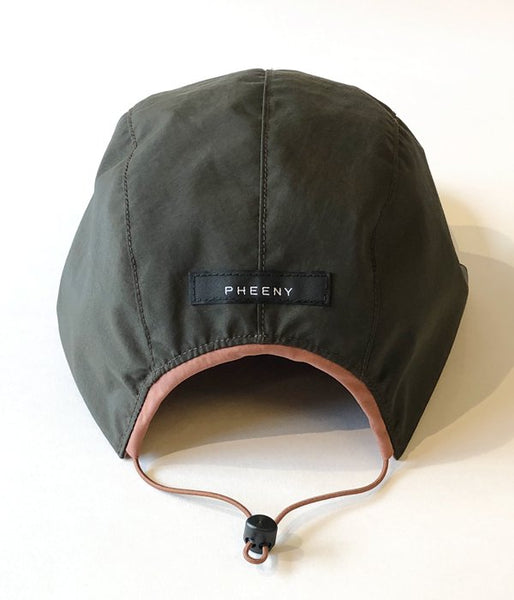PHEENY/NYLON TAFFETA REVERSIBLE CAP(PINK×BROWN)