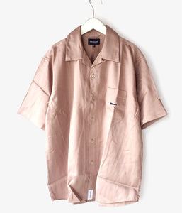 DESCENDANT/PIER SATIN SS SHIRT (PINK)