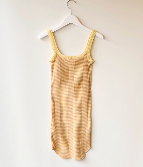 FUMIKA_UCHIDA/Needle Drawing/BORDER STRAIGHT-NECK TANK