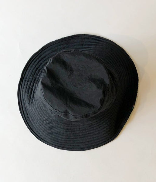 FUMIKA_UCHIDA/Pile/FLORAL REVERSIBLE BUCKET HAT(BLACK)
