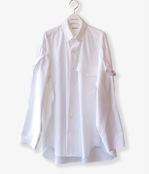 FUMIKA_UCHIDA/Oxford/ARM-BELTED SHIRTS(WHITE)