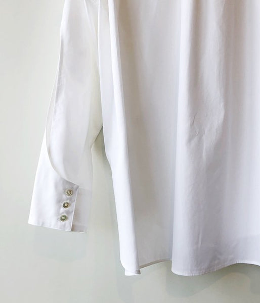 FUMIKA_UCHIDA/Oxford/ARM-BELTED SHIRTS(WHITE)