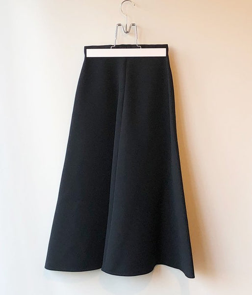 PHEENY/TRIPLE CLOTH CIRCULAR SKIRT(BLACK)