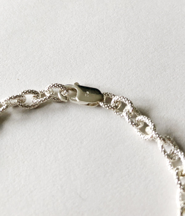 R.ALAGAN/KOMON CHAIN BRACELET(SILVER)