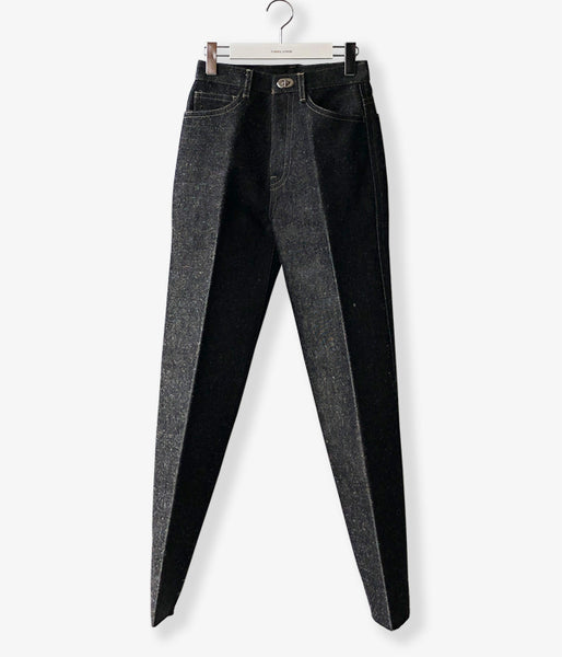 FUMIKA_UCHIDA/Bonding Denim/WIDE STRAGIHT PANTS(BLACK/BLK/size34)