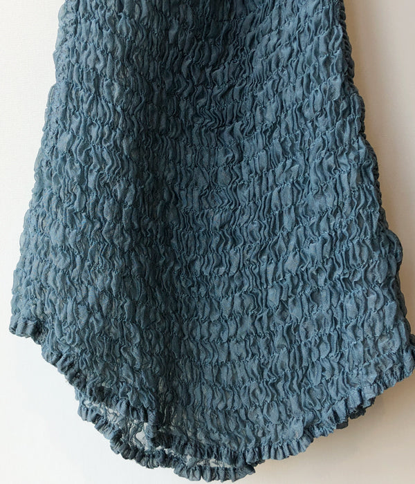 パンツ FUMIKA_UCHIDA/Shirring Nylon/UNDER PANTS FUMIKA_UCHIDA/Shirring Nylon/UNDER PANTS(BLUEGREY)