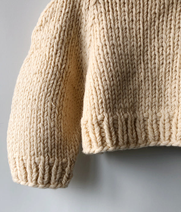 FUMIKA_UCHIDA/Wool Hand Knitted/CROPPED CARDIGAN(VANILLA/size36)