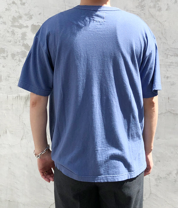 visvim/JUMBO TEE S/S (UNEVEN DYE) (NAVY)