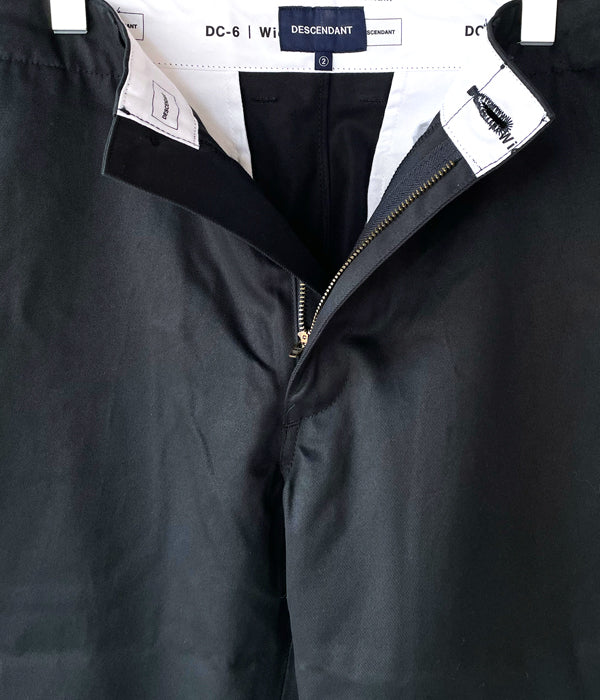 DESCENDANT/DC-6 TWILL TROUSERS (NAVY)