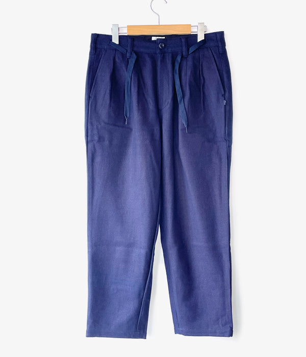 DESCENDANT/DC-3 INDIGO TWILL TROUSERS (INDIGO)