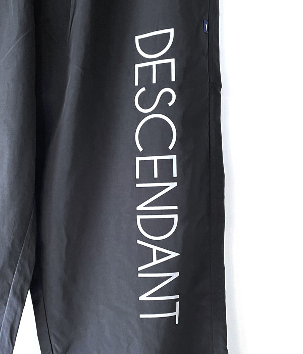 DESCENDANT/SHORE NYLON BEACH PANTS (BLACK)