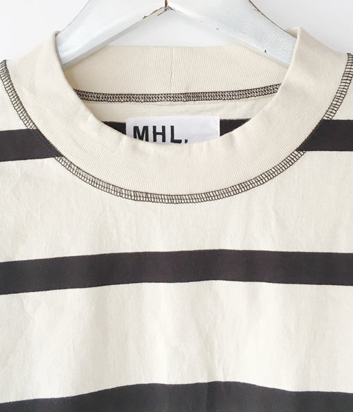 MHL./WIDE STRIPE DRY JERSEY LS (ECRU)