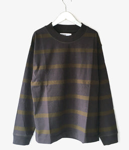 MHL./WIDE STRIPE DRY JERSEY LS (CHARCOAL)
