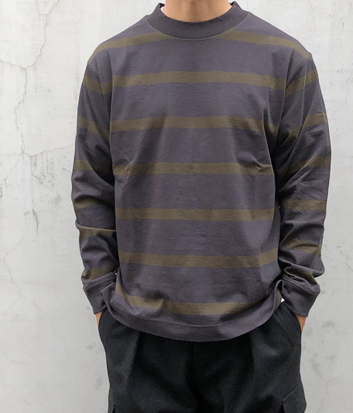 MHL./WIDE STRIPE DRY JERSEY LS (CHARCOAL)