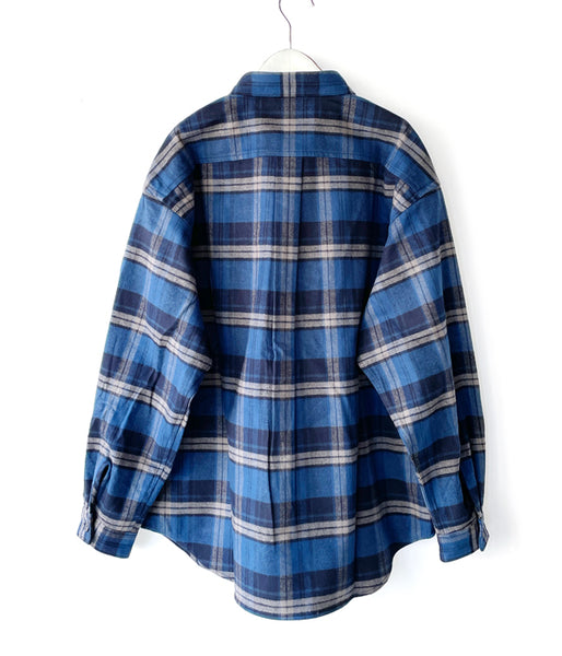 DESCENDANT/CPOC PLAID LS SHIRT (NAVY)