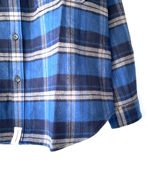 DESCENDANT/CPOC PLAID LS SHIRT (NAVY)