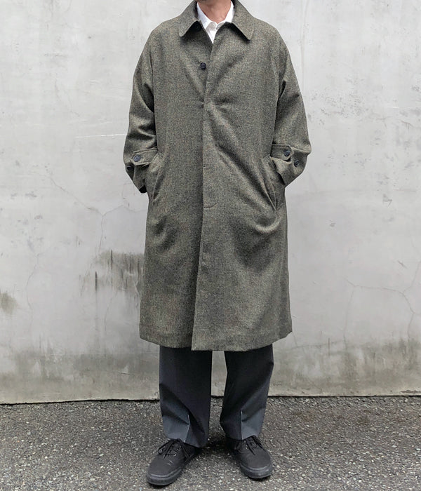 POLYPLOID/LONG COAT B (GREEN/GRAY MELANGE)