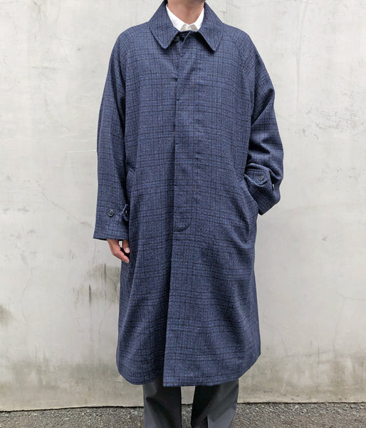 POLYPLOID/LONG COAT B (BLUE/GRAY MELANGE)