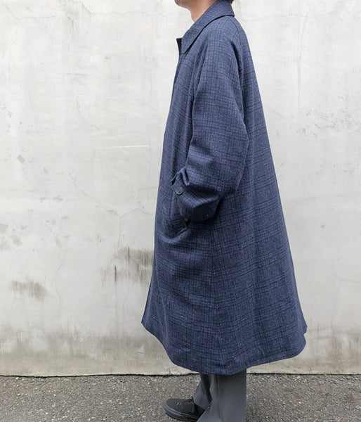 POLYPLOID/LONG COAT B (BLUE/GRAY MELANGE)