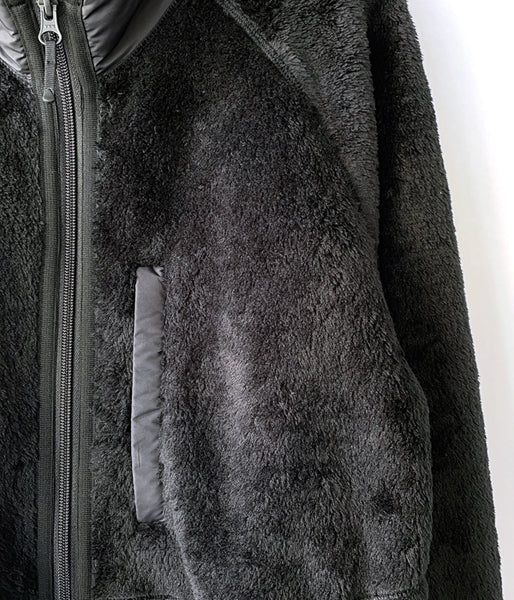 Goldwin Lifestyle/HIGH LOFT FLEECE STAND ZIP (BLACK)