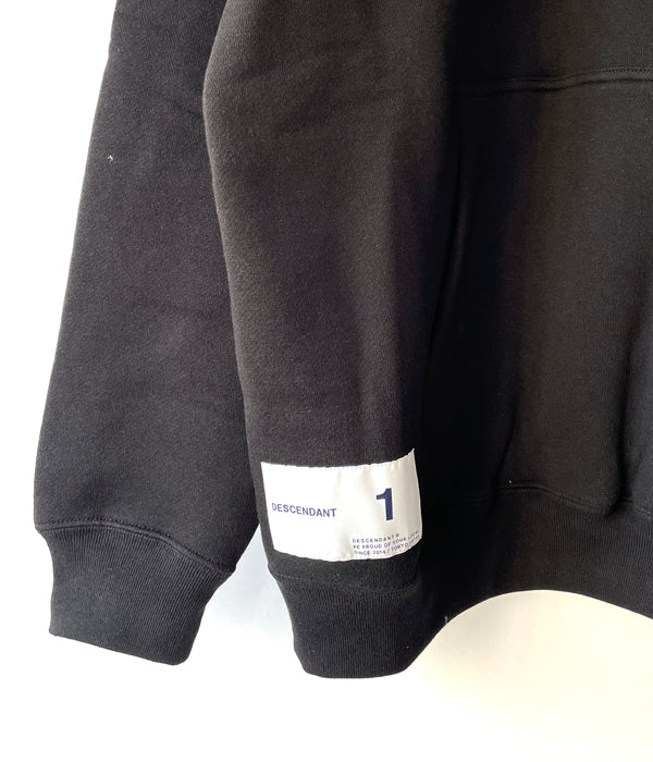 DESCENDANT/PADDLE HOODED SWEAT SHIRT (BLACK)