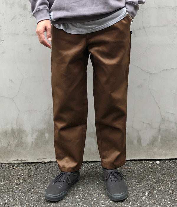 ディセンダントチノパン黒/DC-6 GDT TWILL TROUSERS DESCENDANT (ディセンダント) / DC-6 ORGANIC COTTON TWILL