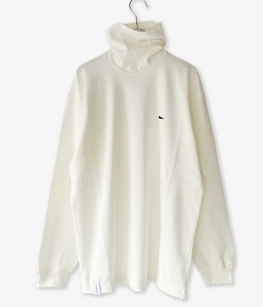 DESCENDANT/CYLINDER HIGH NECK LS (WHITE)