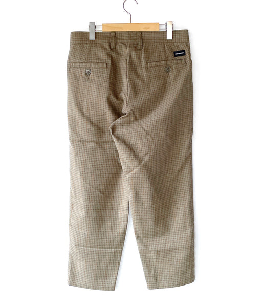 DESCENDANT/DC-3 CHECK TROUSERS (GRAY)