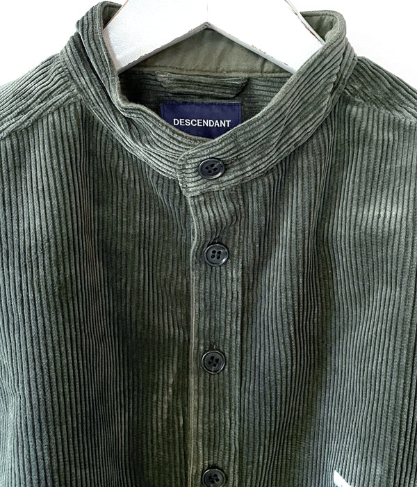 DESCENDANT/TETTY CORDUROY LS SHIRT (GREEN)