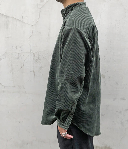 DESCENDANT/TETTY CORDUROY LS SHIRT (GREEN)