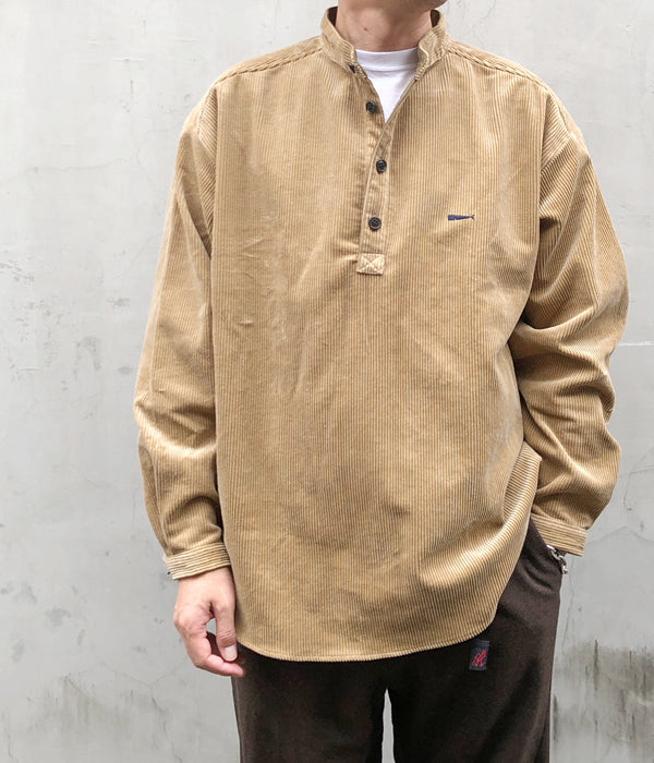 DESCENDANT/TETTY CORDUROY LS SHIRT (BEIGE)