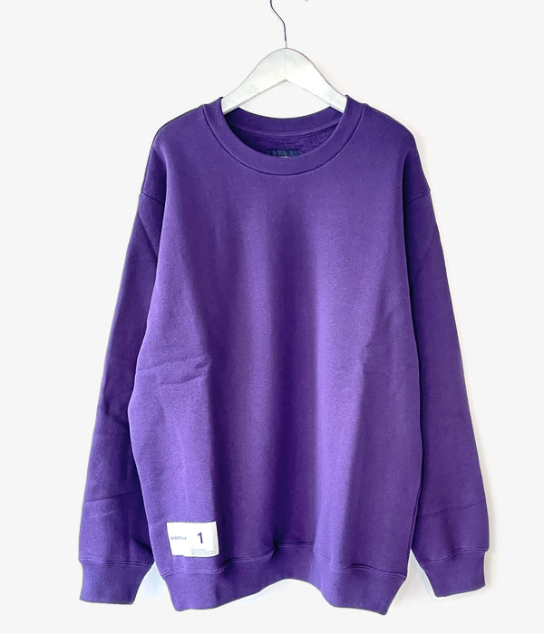 DESCENDANT/SEMAPHORE CREW NECK SWEATSHIRT (PURPLE)