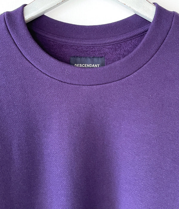 DESCENDANT/SEMAPHORE CREW NECK SWEATSHIRT (PURPLE)