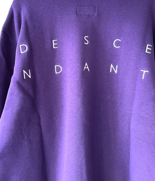 DESCENDANT/SEMAPHORE CREW NECK SWEATSHIRT (PURPLE)