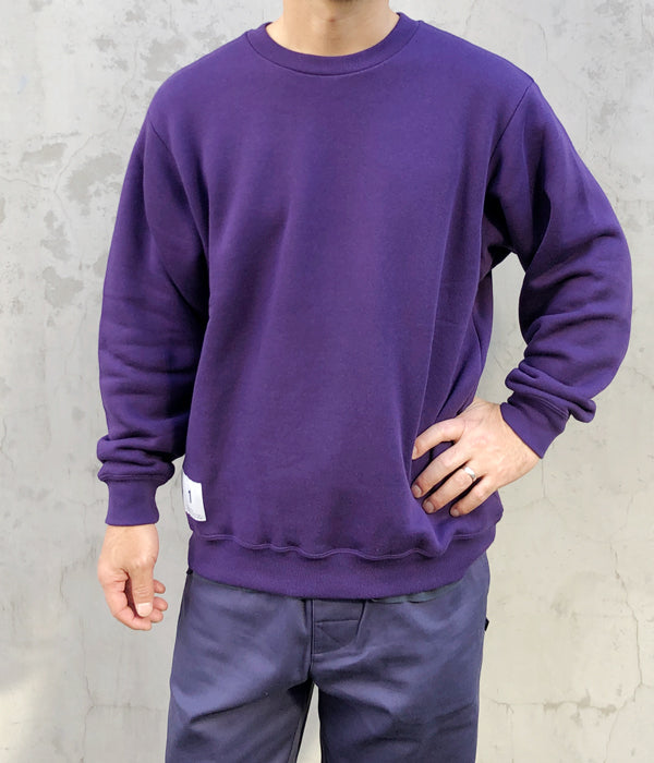 DESCENDANT/SEMAPHORE CREW NECK SWEATSHIRT (PURPLE)