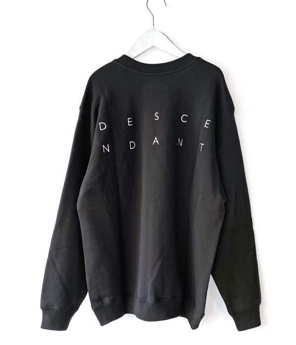 DESCENDANT/SEMAPHORE CREW NECK SWEATSHIRT (BLACK)