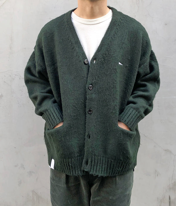 トップス descendant nurse knit cardigan DESCENDANT/NURSE KNIT CARDIGAN (BLACK)