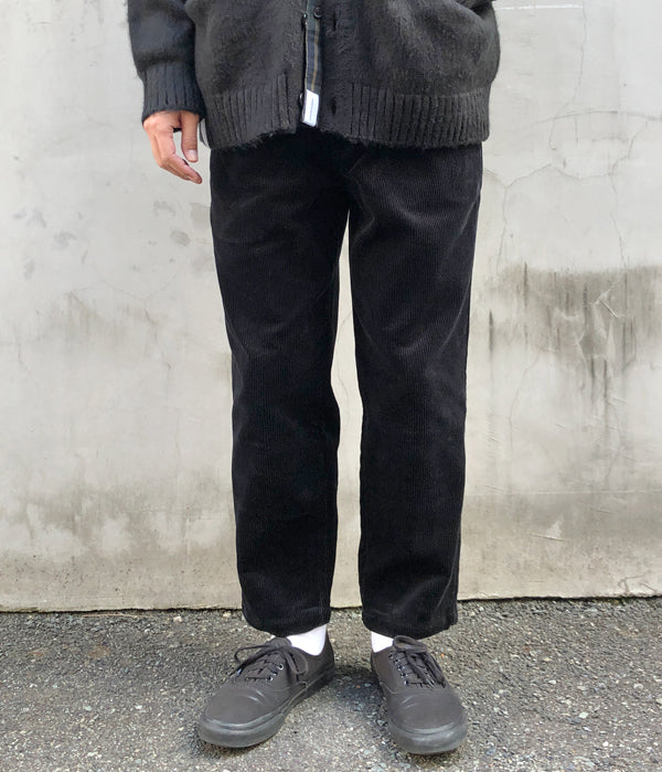 DESCENDANT/DC-3 CORDUROY TROUSERS (BLACK)