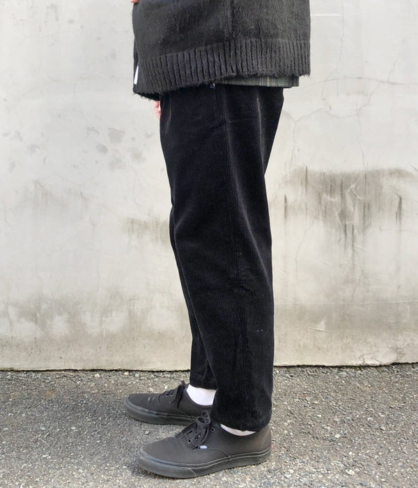 DESCENDANT/DC-3 CORDUROY TROUSERS (BLACK)