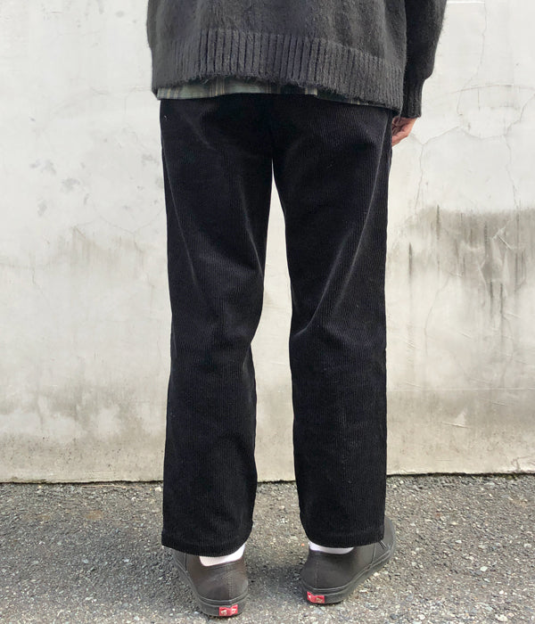 DESCENDANT/DC-3 CORDUROY TROUSERS (BLACK)