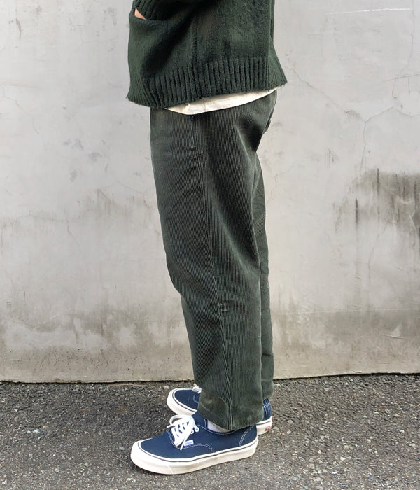 DESCENDANT/DC-3 CORDUROY TROUSERS (OLIVE DRAB)