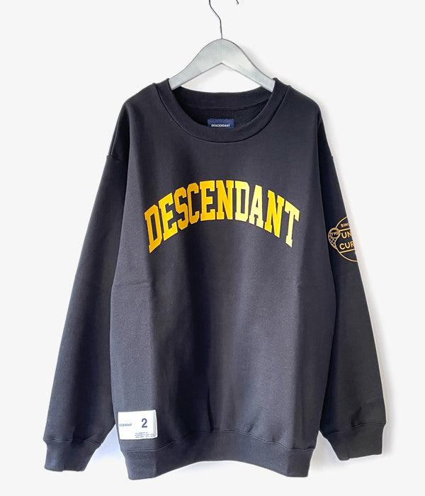 日本製即納descendant team crew neck sweatshirt スウェット