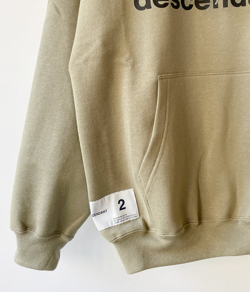 DESCENDANT/CACHALOT HOODED SWEATSHIRT (OLIVE DRAB)