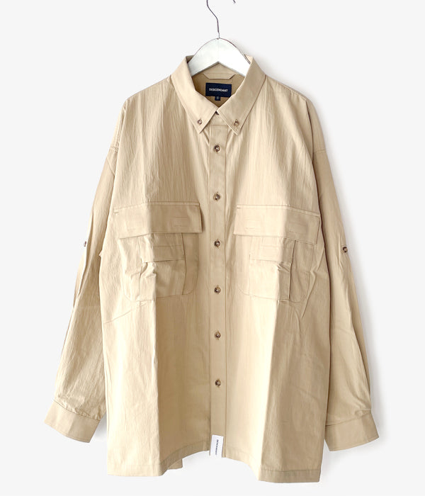 DESCENDANT/ANGLER FISHING LS SHIRT OG (BEIGE)